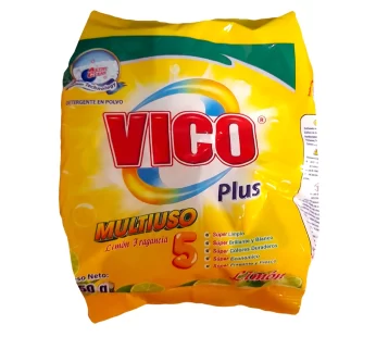 Detergente en Polvo Vico Plus (Limón) 250g