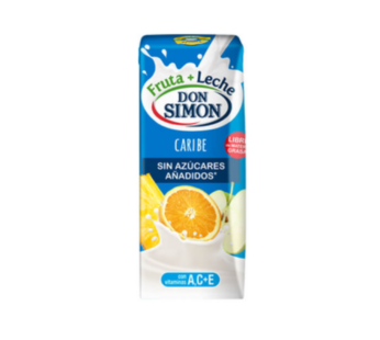 Jugos Don Simón, Fruta + Leche, sabor Caribe 200mL